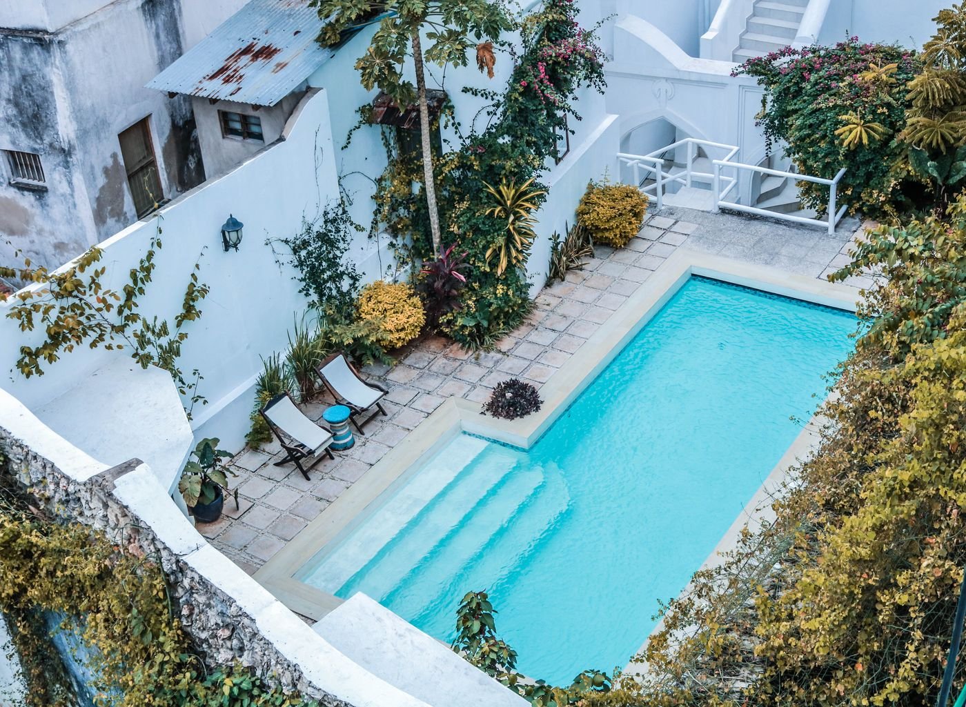 Piscine maçonnée